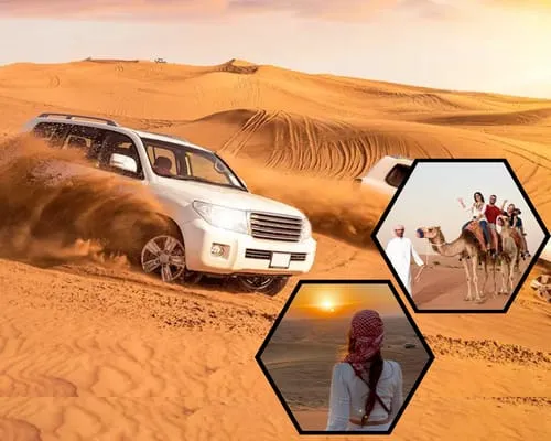 Drive own car in Dubai desert